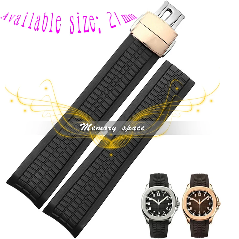 Новое поступление 21 мм Мужские Водонепроницаемые черные силиконовые резиновые