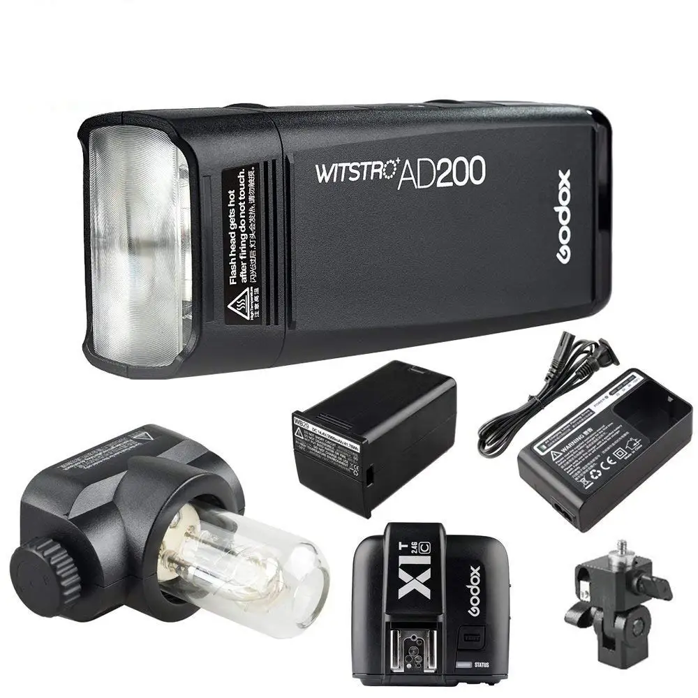 Карманная вспышка GODOX AD200 TTL 2 4G HSS 1/8000s светильник Speedite с двойной головкой 200Ws