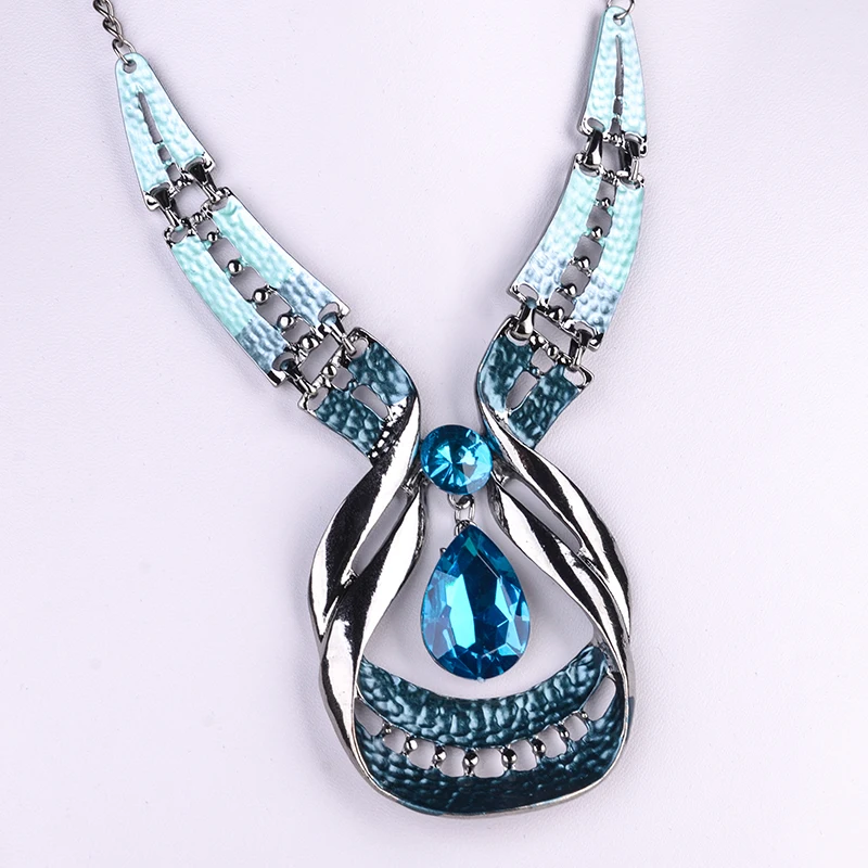 Женский комплект из колье и серёг с кристаллами|necklace earring set|earrings setfashion earrings set |
