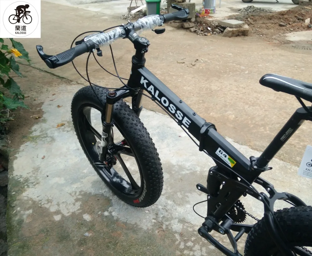 Фэтбайк Kalosse полностью подвесной горный велосипед для снега и пляжа 26*2 35 Дюймов 30