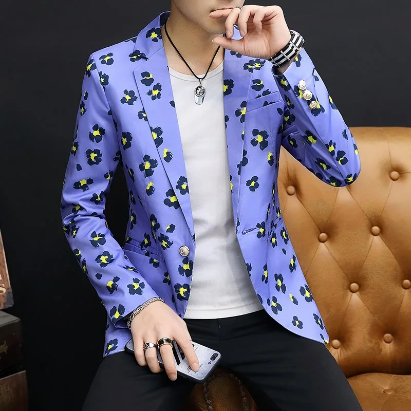 

BOO spring of 2020 Quarter of teenagers spend a blazer Handsome men The new printed blazer