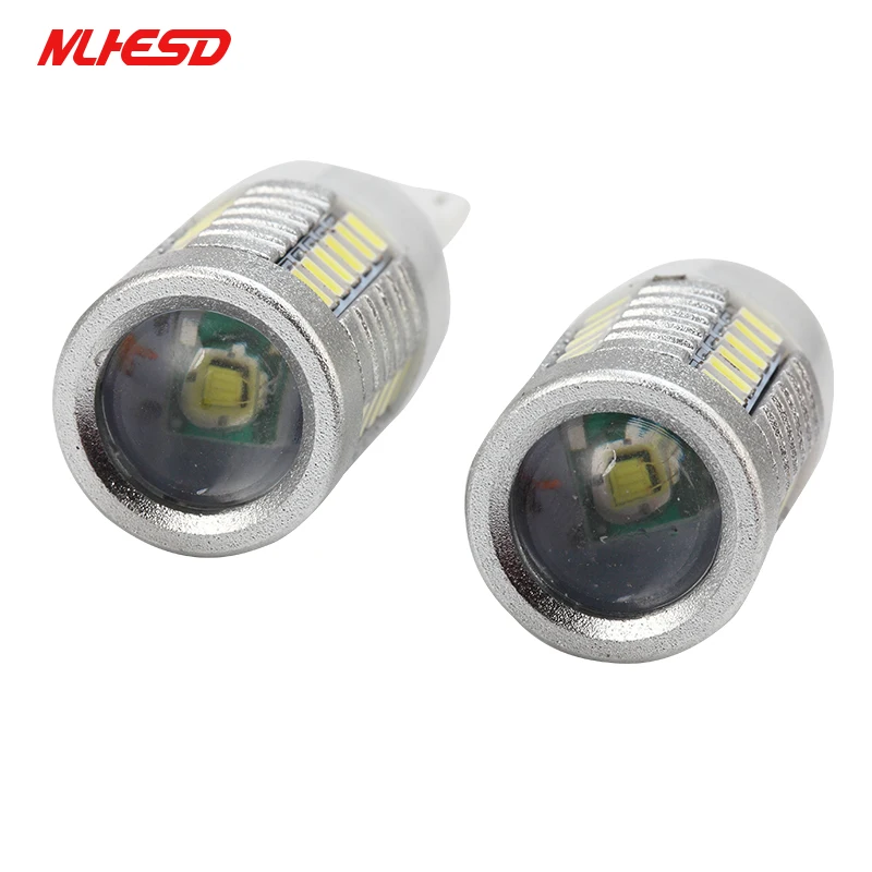 2 шт. супер яркий T15 W16W 5 W 30 SMD 3014 Светодиодный прожектор в форме объектива nao