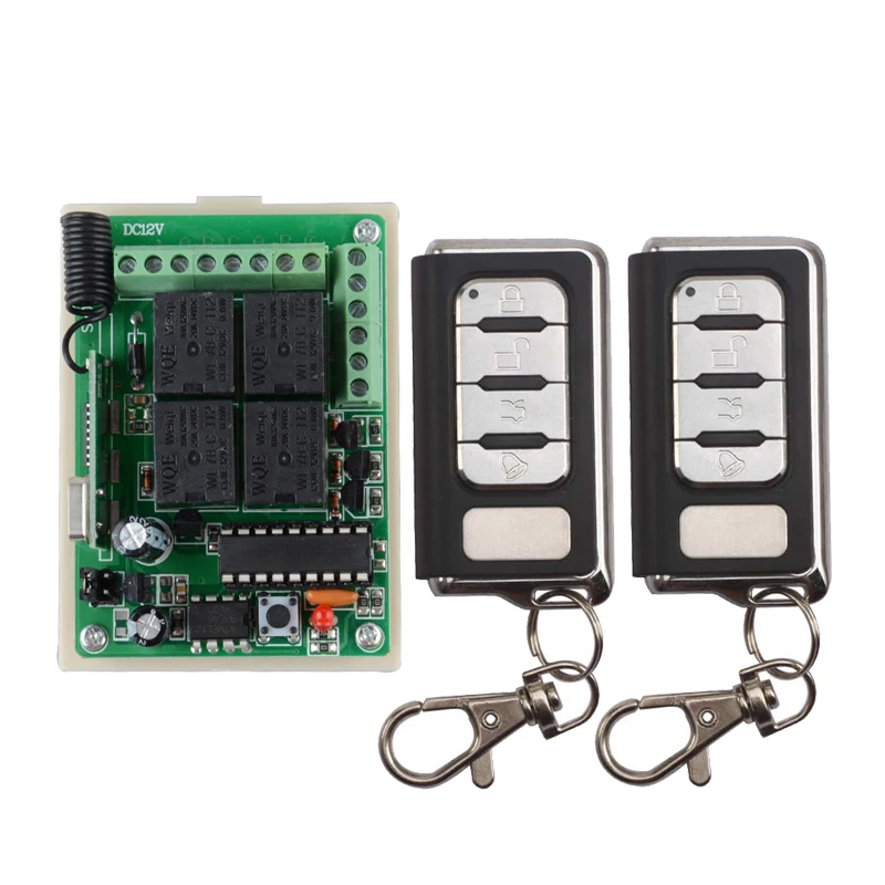 DC 12 В 4ch реле приемник передатчик РФ Дистанционное управление переключатель