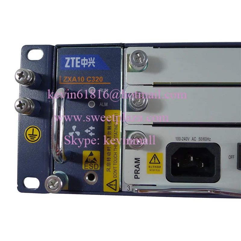 19 дюймов zte OLT C320 OLT с питанием от сети переменного тока+ источник питания постоянного тока входного сигнала 10G SMXA/3 Терминал оптической линии C320 без pon доска