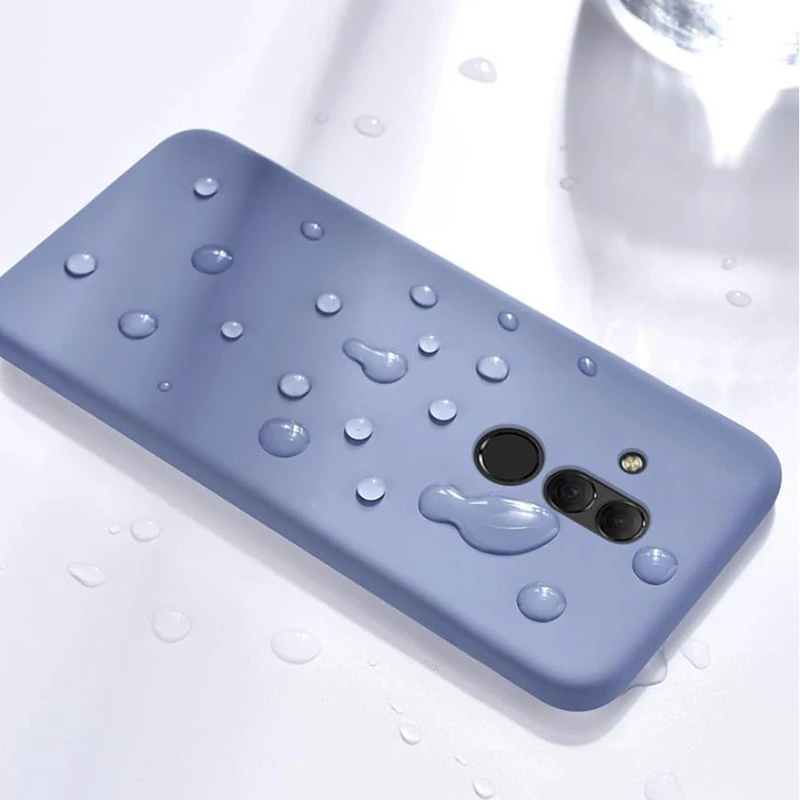 Чехол для Huawei Mate 20 Lite Mate20 lite жидкий силикон тонкая мягкая матовая задняя крышка Pro