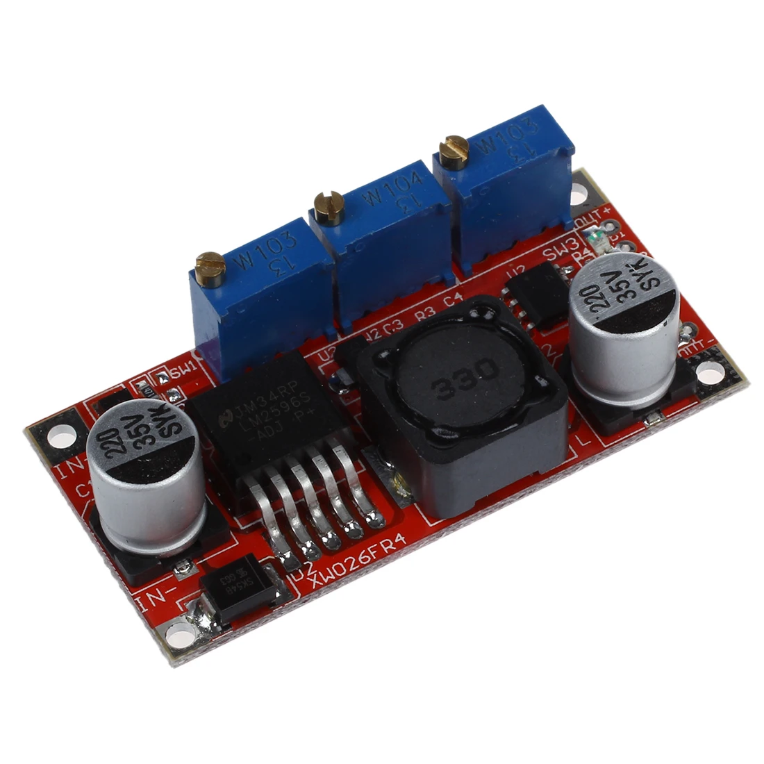 LM2596 Шаг вниз Voedingsmodule DC 5 V 35 Naar 1 25 30 3A Регулируемая Spanningsregelaar конвертер