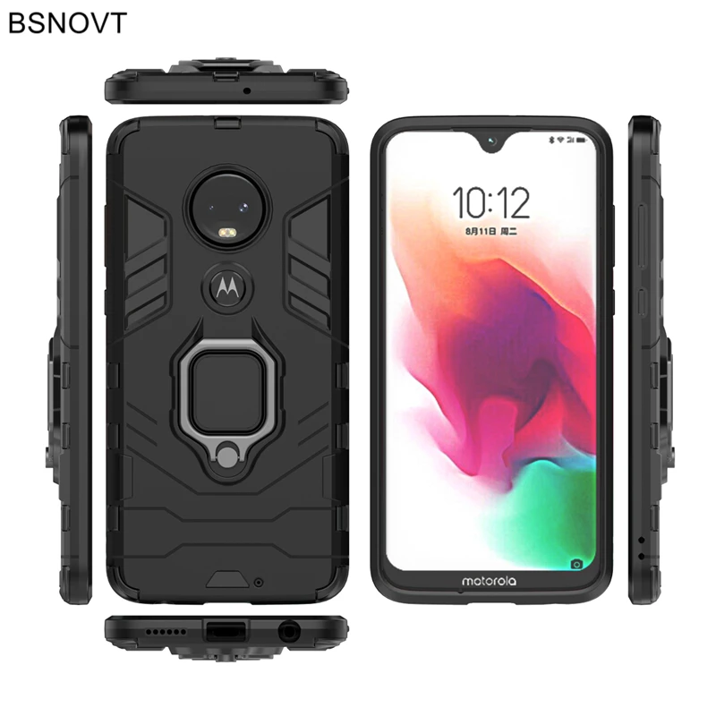Чехол-бампер для Motorola Moto G7 Магнитный чехол с кольцом на палец телефона Plus XT1965 xt1920 |