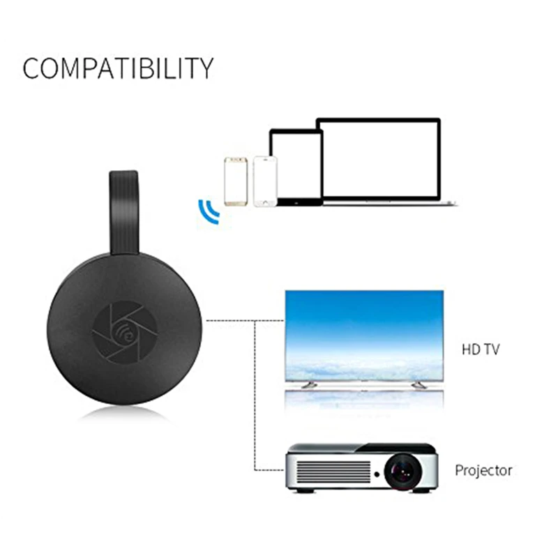 Адаптер Miracast 2 4G WIFI Дисплей Dongle приемник TV Stick 4K Airplay мультитв тюнер для iOS Android Mac