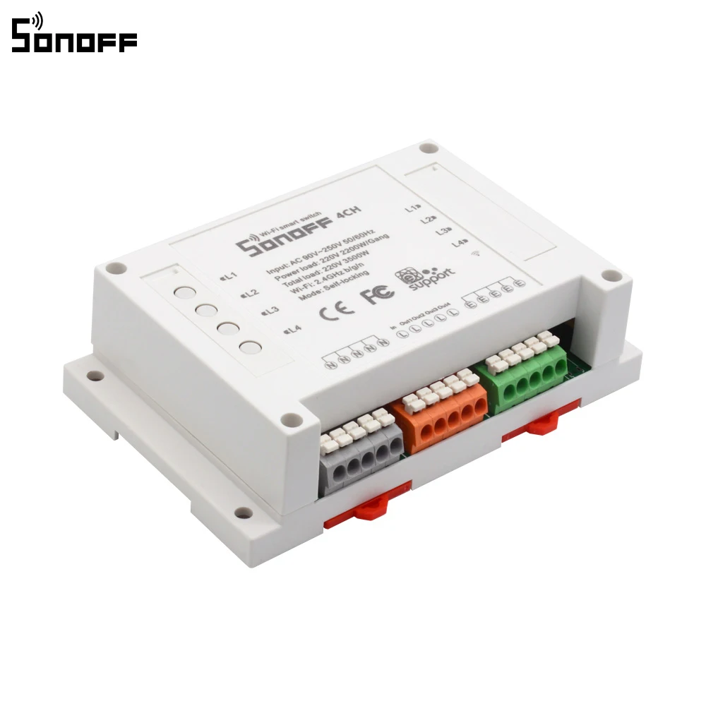 Sonoff 4CH Wifi умный переключатель универсальный дистанционный интеллектуальный
