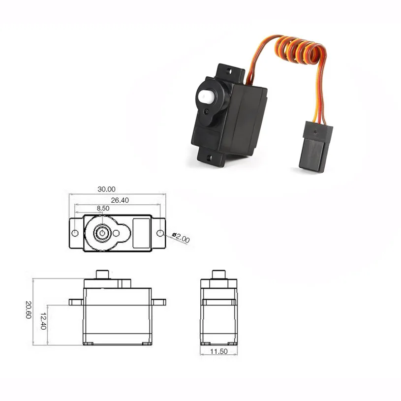 Wltoys RC автомобиль сервопривод для K969 K979 K989 K999 грузовик монстр внедорожный