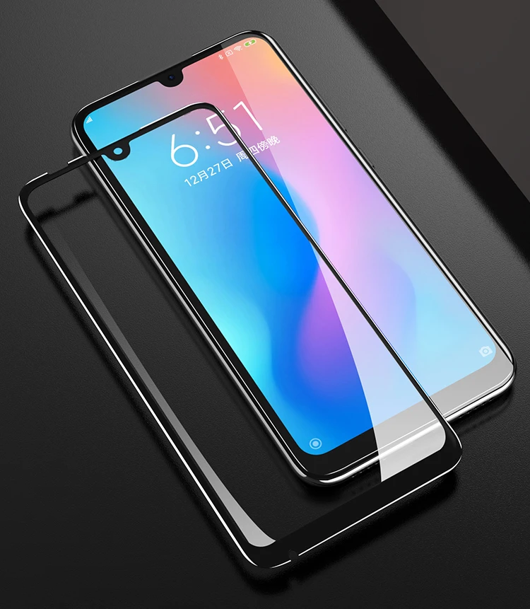6D закаленное стекло для xiaomi mi Play полное покрытие изогнутая защитная пленка на