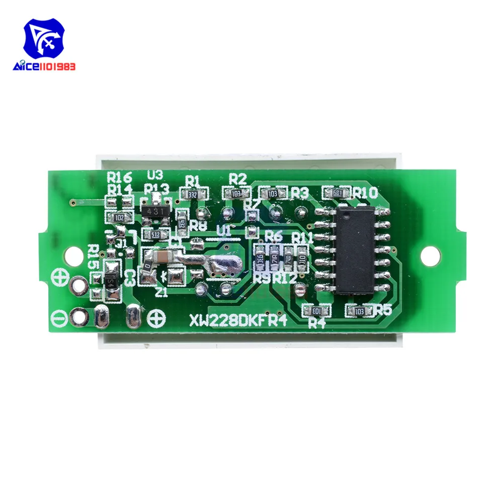Светодиодный индикатор diymore для автомобиля 1S/2S/3S/1/6S/7S 4 уровня зеленый/синий 18650
