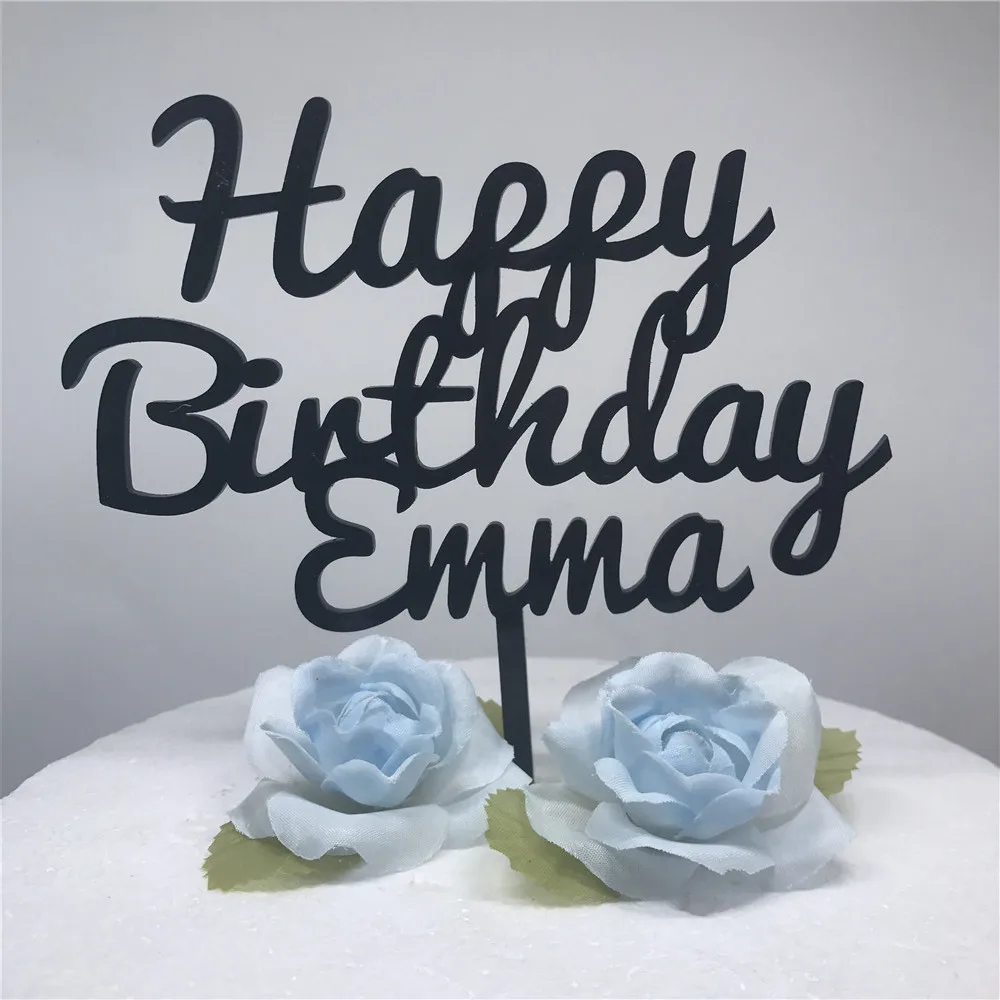 Изготовленный На Заказ Топпер для торта С Днем Рождения персонализированный
