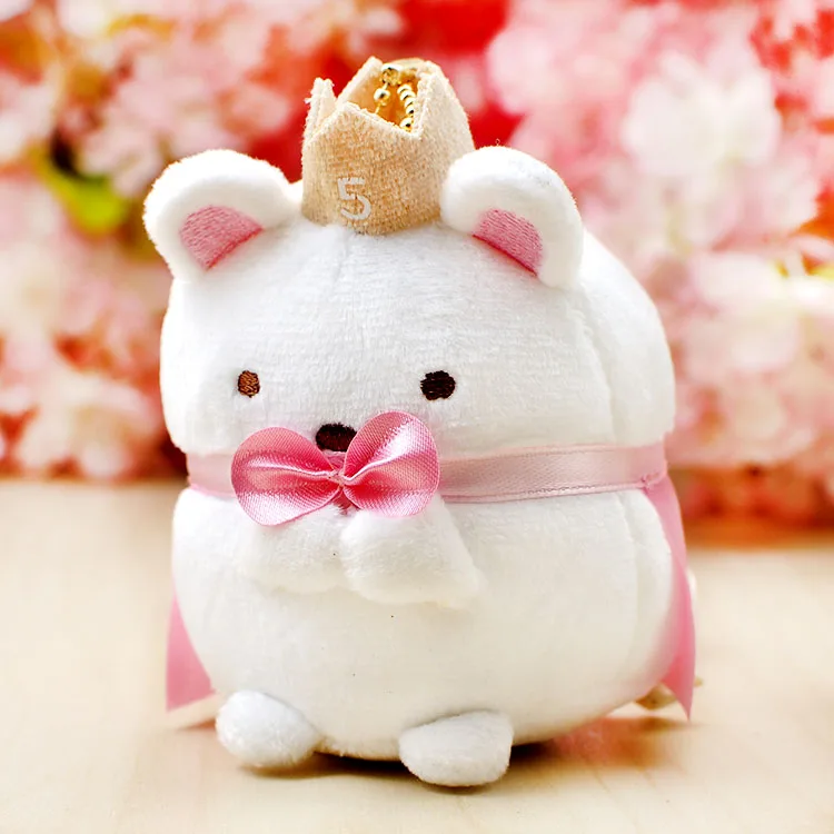 Высокое качество 2018 Kawaii Sumikko углу Сан-X с короной ручной биологическая животных