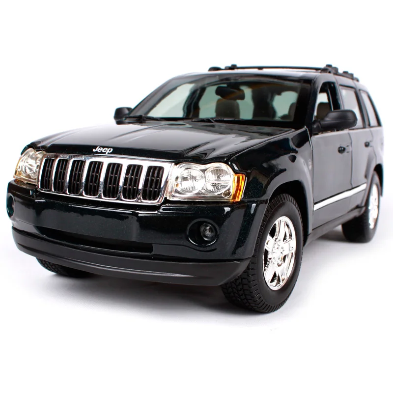 Maisto 1:18 2005 jeep grand cherokee Хаки Синий Модель автомобиля Большой игрушечный джип модель