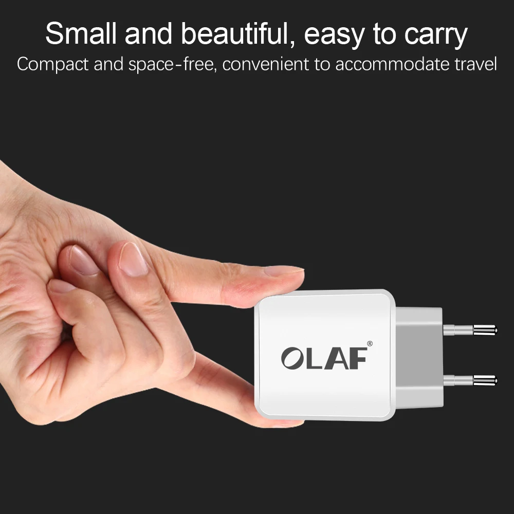 Olaf 2 порта USB зарядное устройство для Samsung Xiaomi Huawei светодиодный дисплей умные
