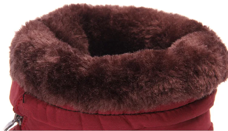 Женские зимние ботинки теплые водонепроницаемые ботильоны для женщин на толстой