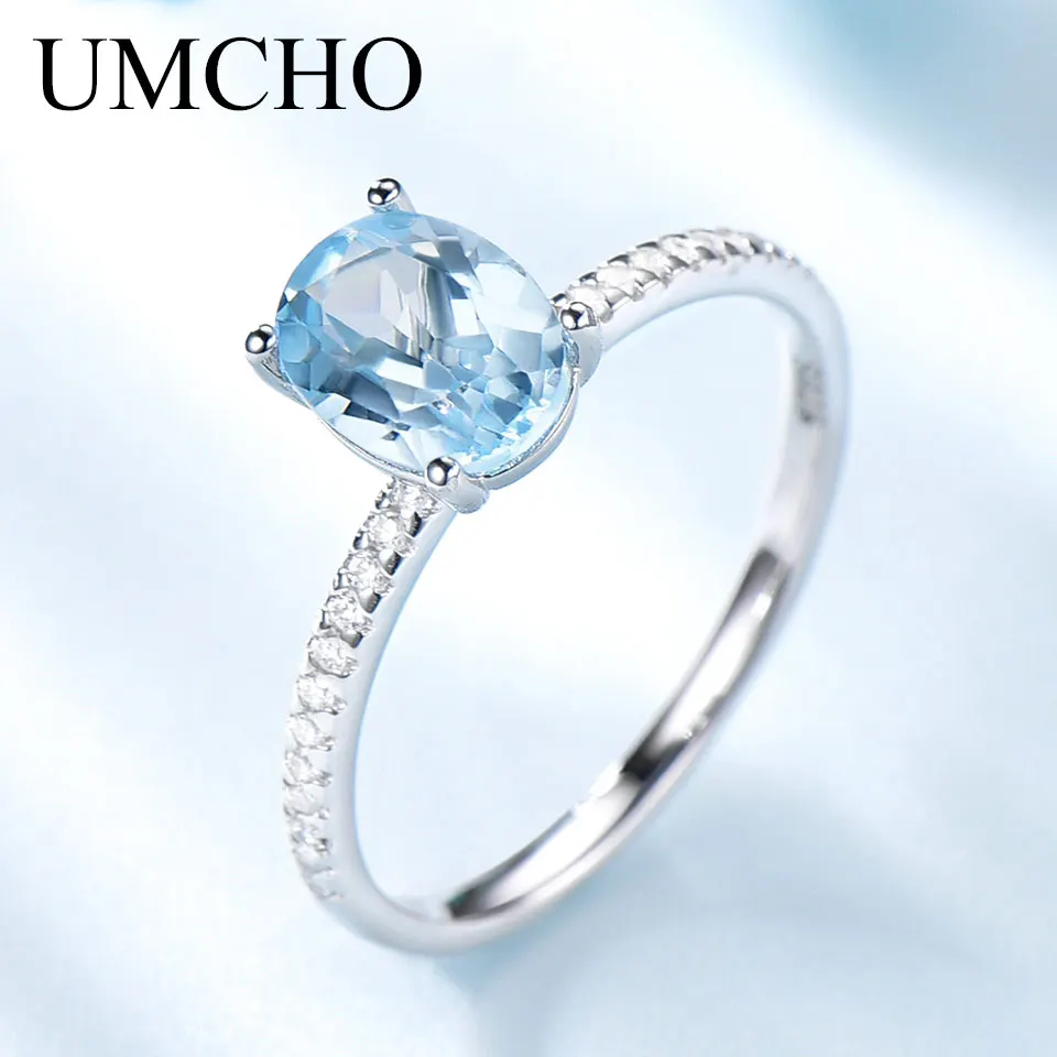 Женское Обручальное Кольцо UMCHO из натуральной 925 пробы с серебряными
