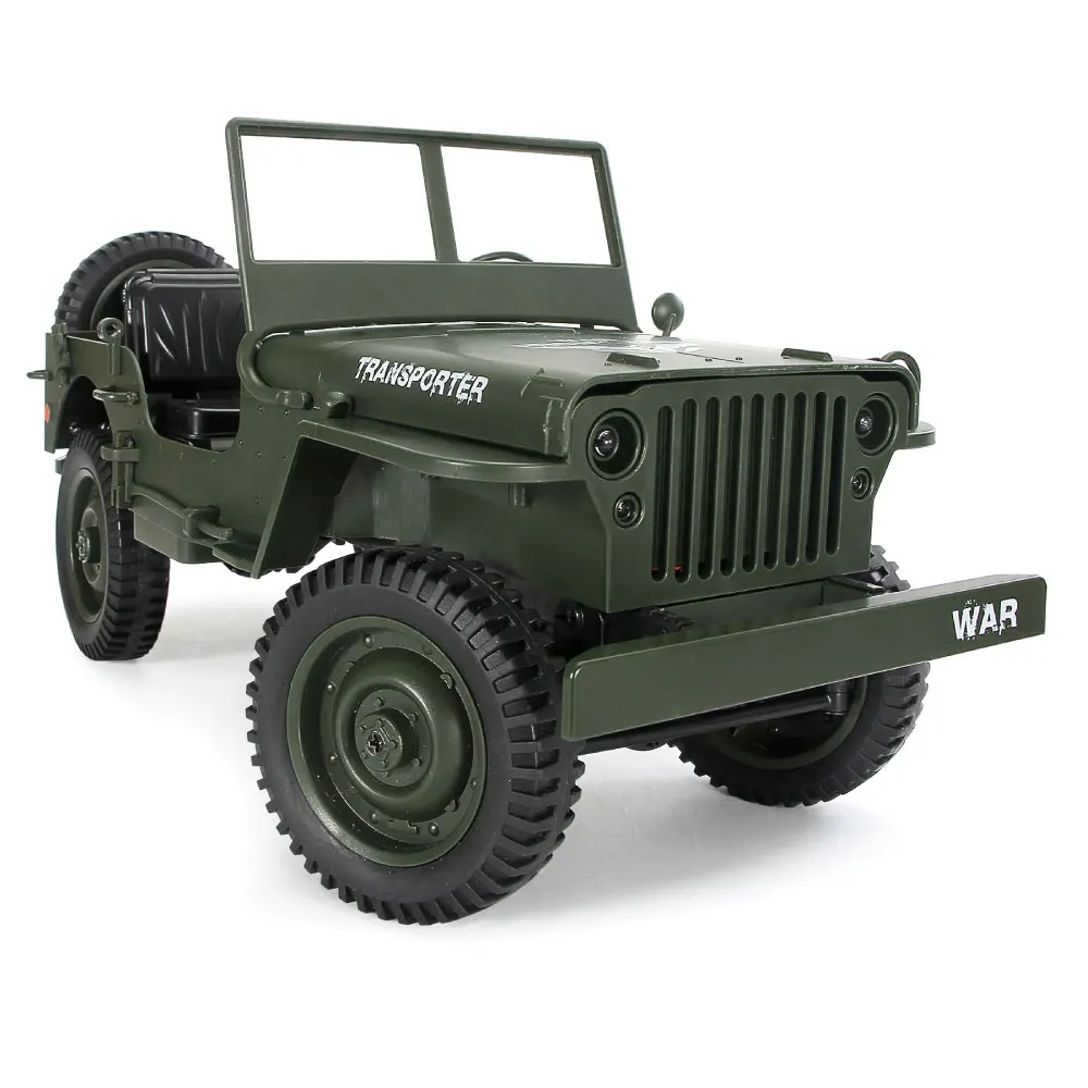 JJRC Q65 RC грузовик 1:10 2 4G 4WD Кабриолет военный внедорожник 4 колесный привод