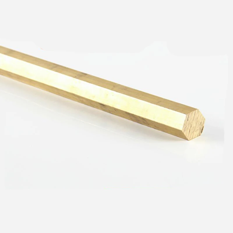 H59 Hexagonal Brass Rod Solid Hexagonal Bar size 4/5/6/8/9/10-65MM Knife Mosaic pins Mosaic rivet