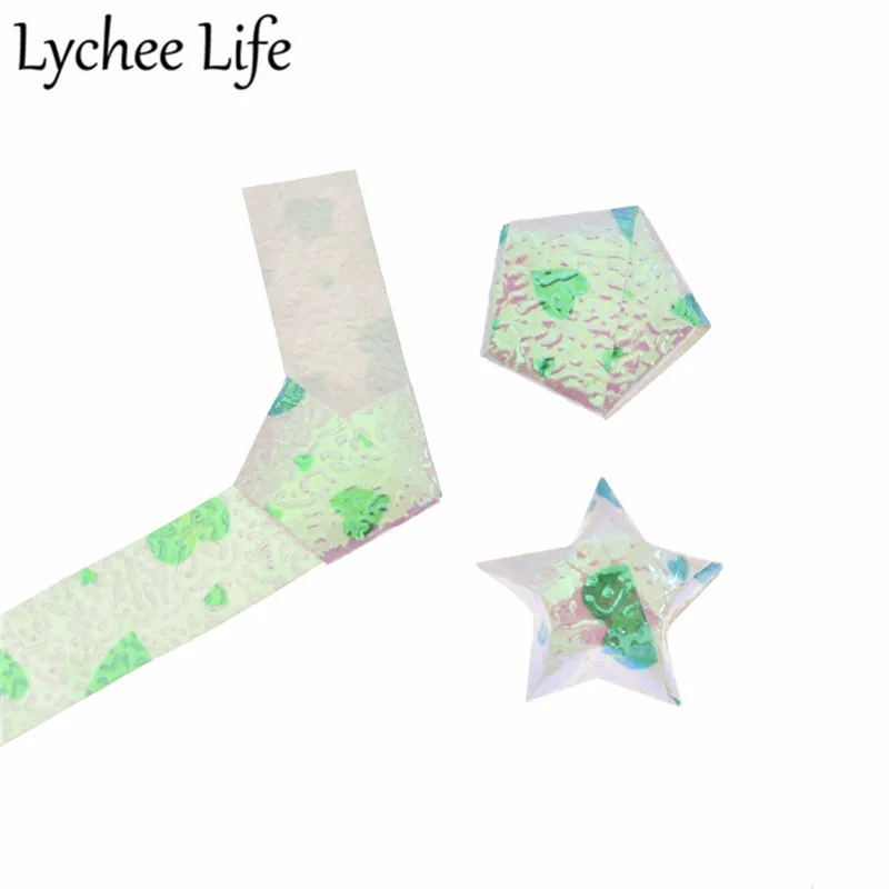 Lychee Life милый набор для складывания бумаги оригами Радужный цвет Сделай Сам звезда ремесла Бумага Современная ручная работа праздничные вечерние подарки