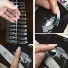Форма для быстрого наращивания ногтей, двойная форма, удлинение ногтей, УФ-дизайн, полимерный гель для ногтей