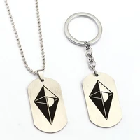 games no mans sky stainless steel link necklace for male letter neckless anime neclace colar bijoux jewelry hot sale