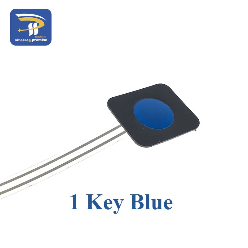 1 Key Blue 1 2 3 4 5 кнопочный мембранный переключатель матричный массив клавиатура Панель управления Pad DIY Набор для Arduino Новинка - Цвет: 1 Key Blue