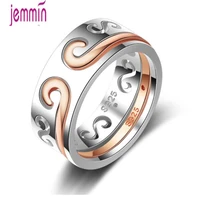 new arrival excellent 925 sterling silver stackable finger rings casual for romantic woman men banquet accessories gift