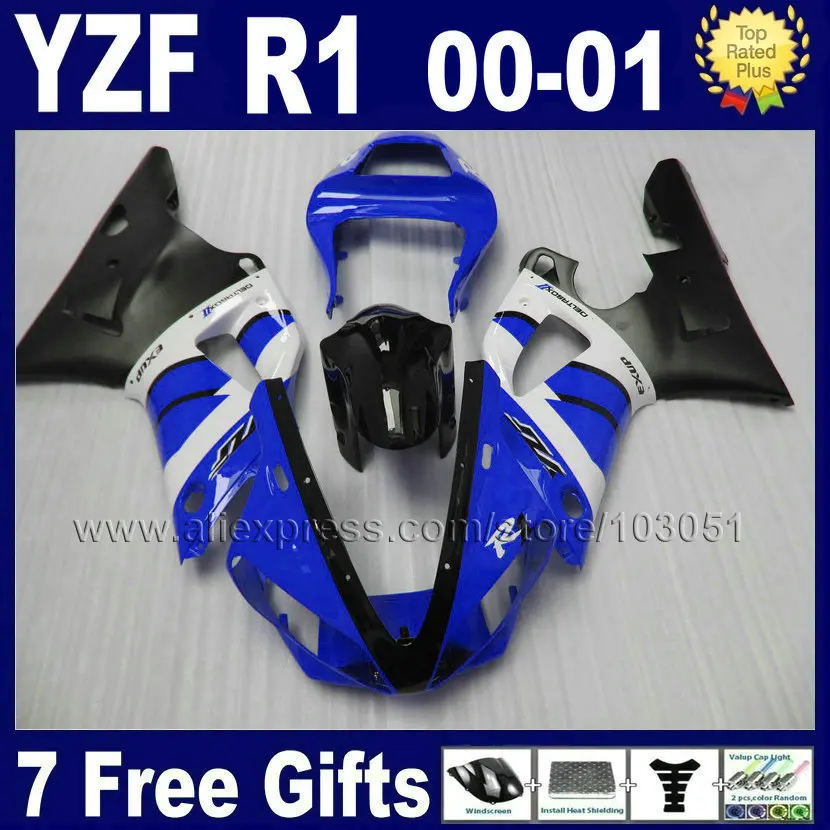 7 подарков комплекты обтекателей для 2000 2001 YZF 1000R YAMAHA R1 00 01 YZFR1 ABS Пластиковые