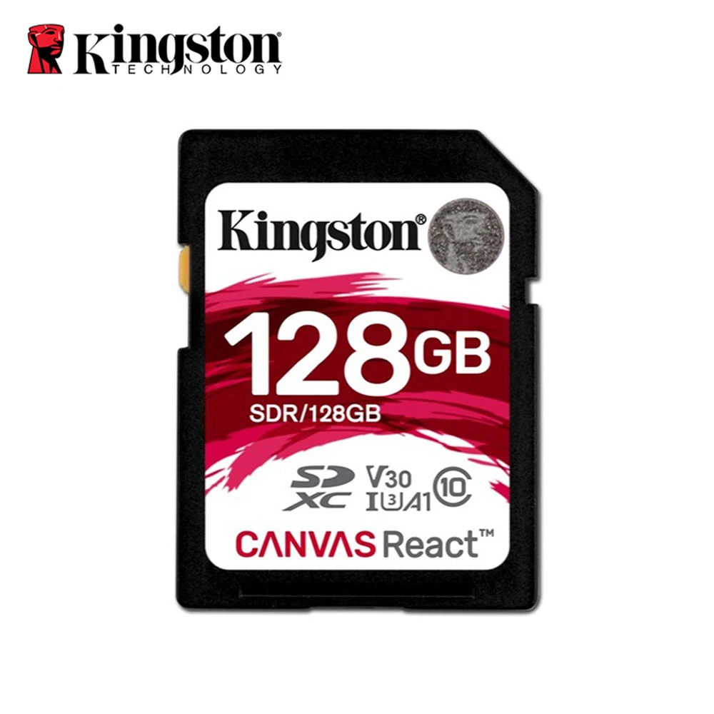 Kingston SD Cards Screen React 128 GB SDXC Class 10 UHS-I 100 MB / s Black | Компьютеры и офис