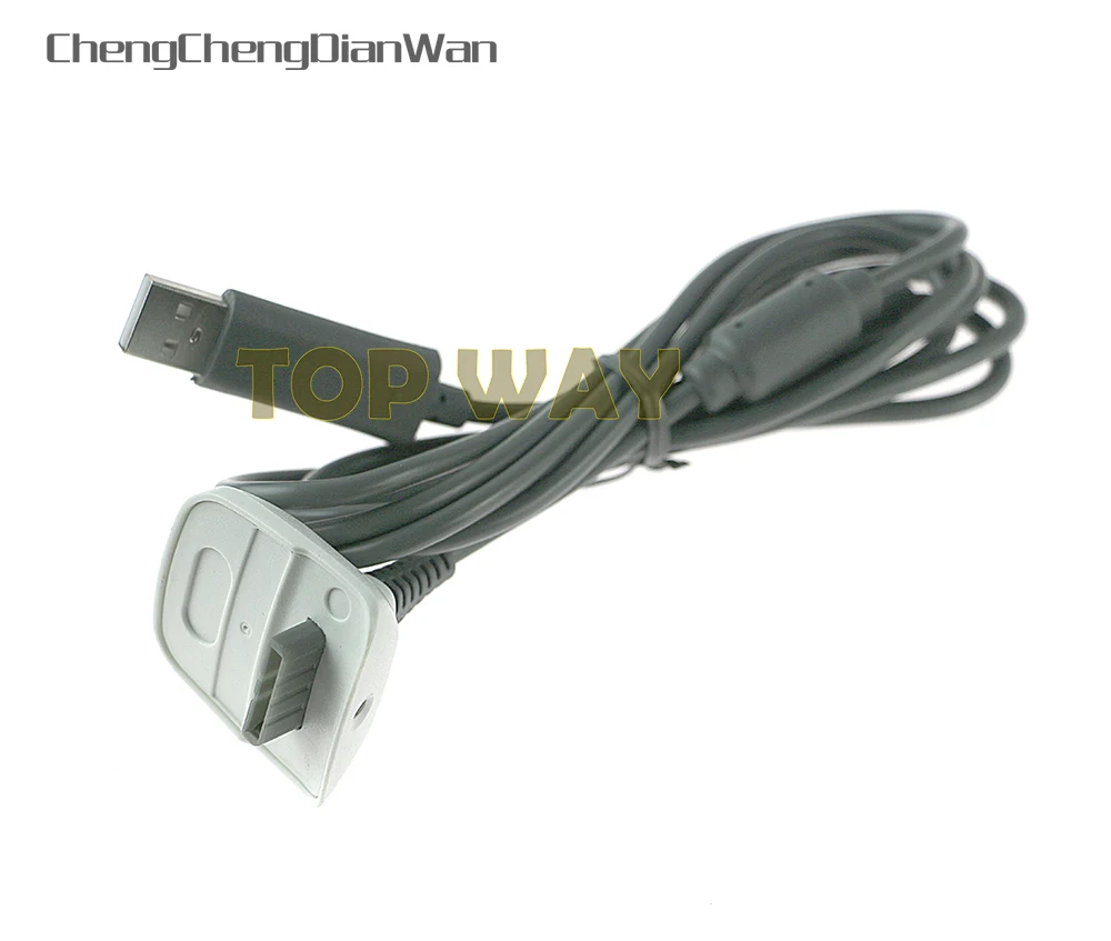 

ChengChengDianWan 30pcs/lot grey&black New USB Charger Cable USB Charging Cable for Xbox360 xbox 360 Wireless Game Controller