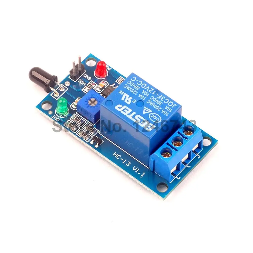 1 шт. релейный модуль датчика пламени 12 В|12v relay module|12v relaymodule 12v |