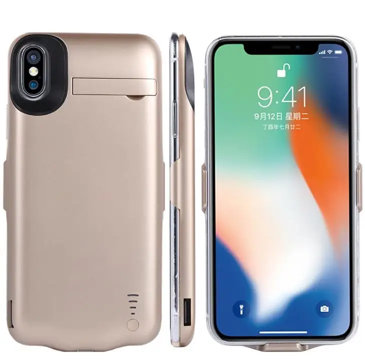 Для iPhone X 5000 мАч тонкая батарея зарядное устройство чехол для 6 6S 7 8 Plus резервного