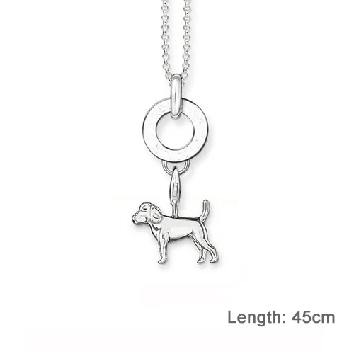 Модные 925 стерлингового серебра лояльности Hound Diy животных амулеты Fit браслет и