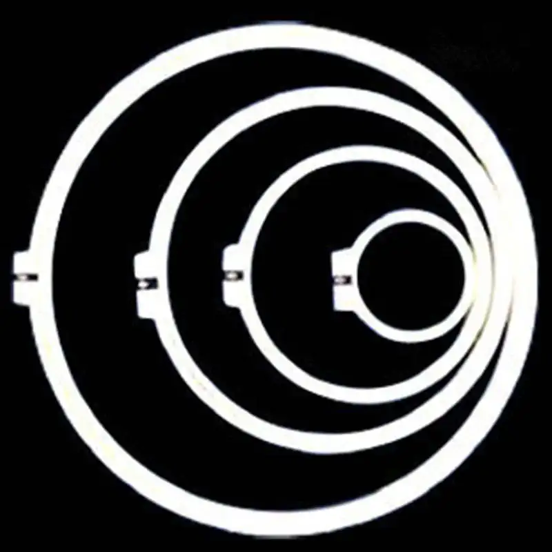 1 шт. ABS пластиковая круглая рамка для вышивки Регулируемый Обруч крестиком