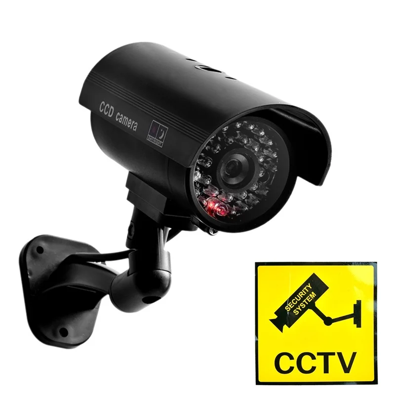 SET X 1PCS Водонепроницаемый пустышки CCTV Камера с мигающий светодиодный для применение внутри помещений и на открытом воздухе - Цвет: SET X 1PCS