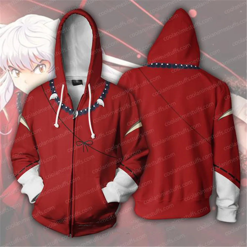 Новые костюмы для косплея аниме Inuyasha Kikyo толстовки на молнии свитшоты с 3D принтом