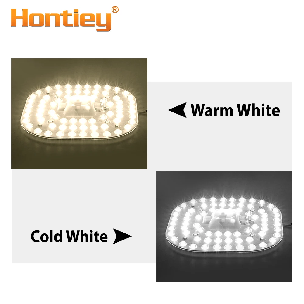 Светодиодный модуль Hontiey 220 В 12 Вт 18 24 SMD2835 Светодиодная панель для