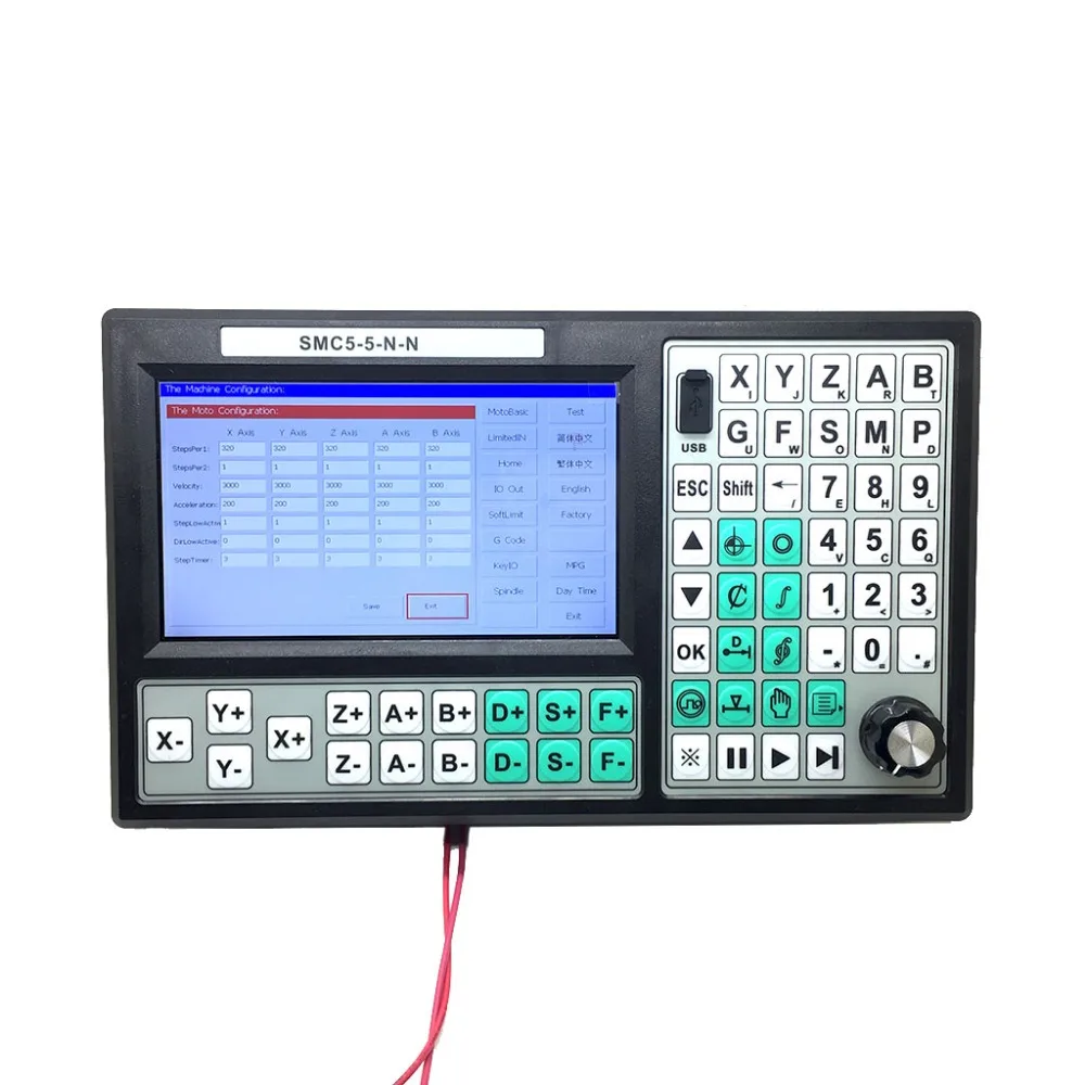 SMC5-5-N-N CNC 5-осевой Автономный контроллер 500 кГц движения 7 дюймов Экран заменить Mach3