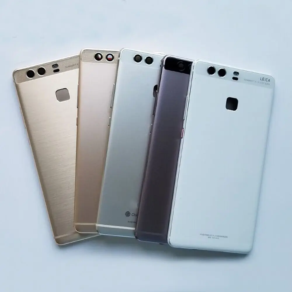 Sinbeda Задняя стеклянная задняя крышка корпуса для HUAWEI P9 задняя крышка корпуса задняя батарея корпус двери+ Боковая кнопка+ объектив P9 P 9