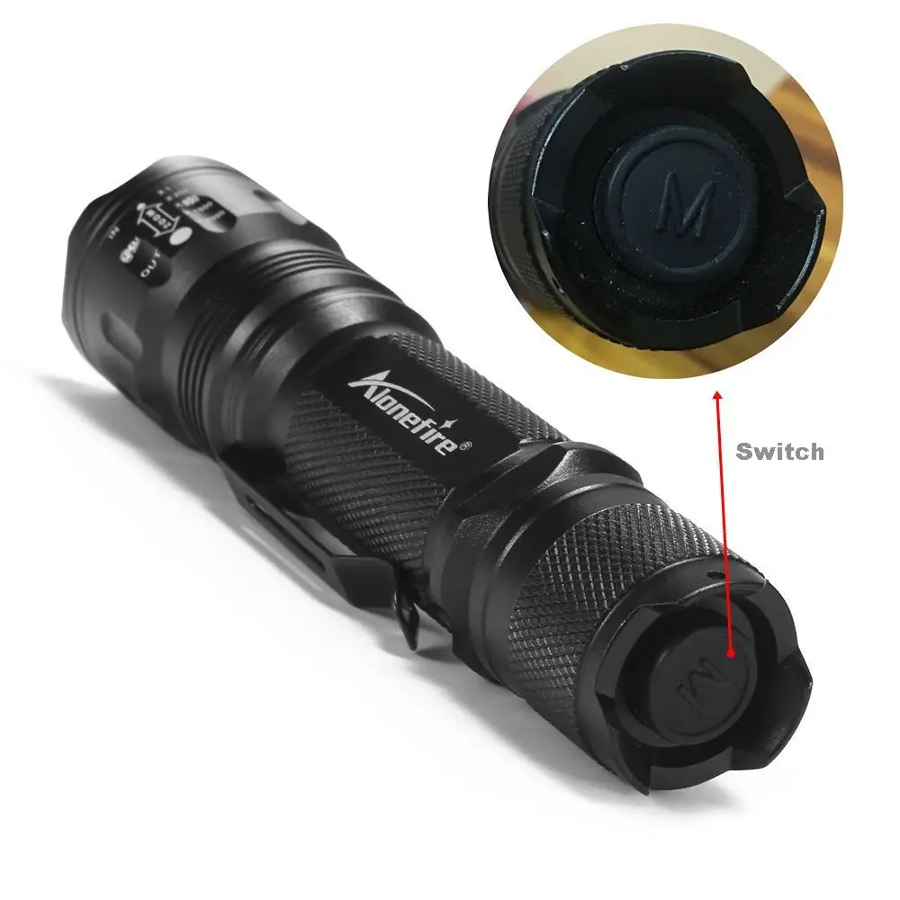 AloneFire TK105 высокомощный светодиодный фонарик XP-L V6 масштабируемый водонепроницаемый рабочий патруль ручной фонарь туристический походный альпинистский фонарь