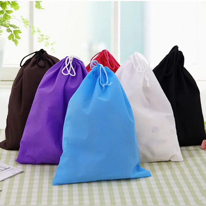 1PCS Non-woven Women Drawstring Bags for Book Clothes Travel Fabric Shoes Pouch Bag | Багаж и сумки