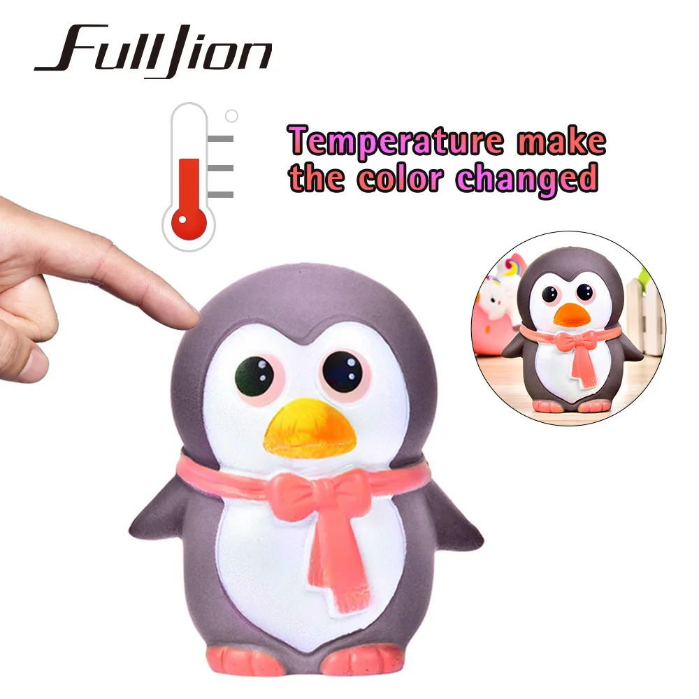 Fulljion мягкий и легкосдавливаемый Пингвин с функцией изменения цвета в