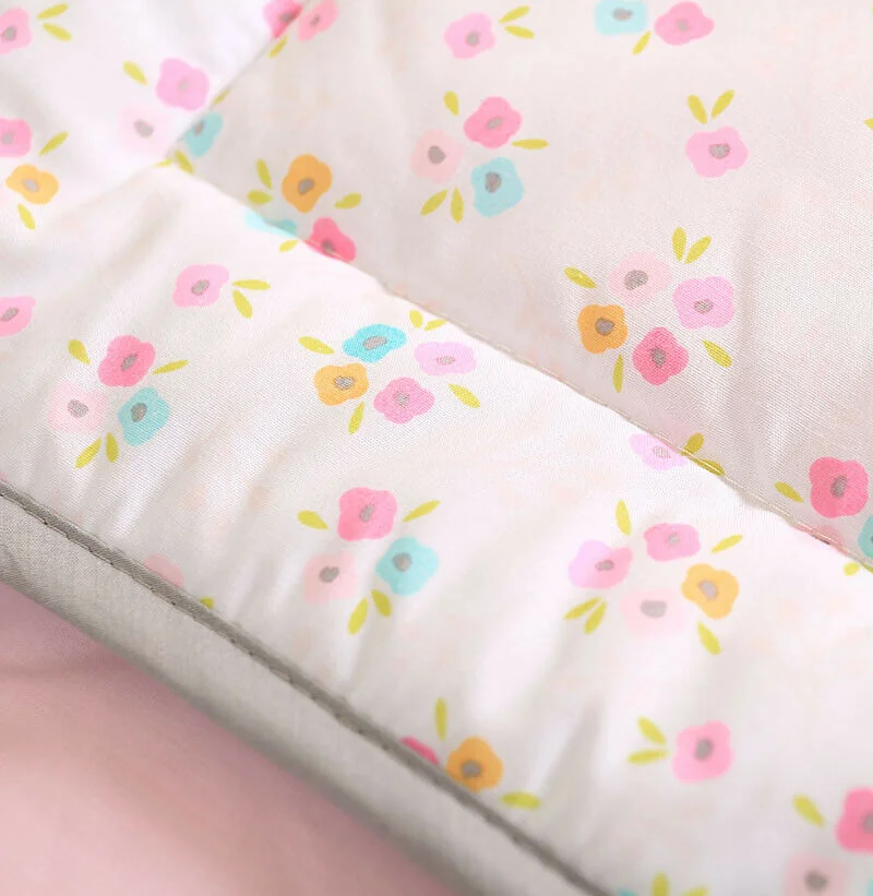 

7pcs Girl Baby Bedding Set Elephant Flower Nursery Quilt Bumper Sheet Crib Skirt Baby Crib Bedding Set Baby Nursery Crib Bedding