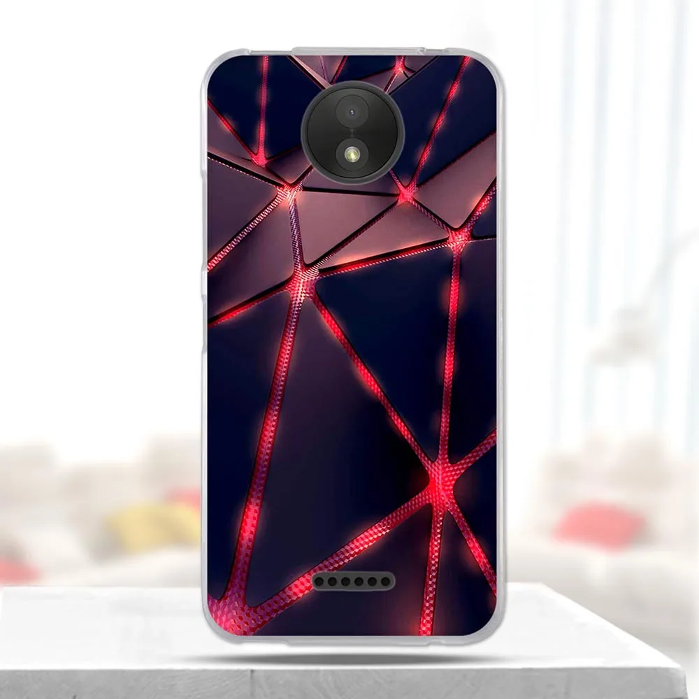 Чехол с рисунком кошки для Motorola Moto C 5 0 дюйма мягкие силиконовые чехлы из ТПУ