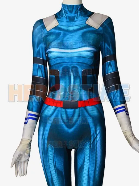 Female Deku Cosplay Costume My Hero Academia Izuku Midoriya Suit 3D Printed Spandex Halloween Zentai Bodysuit No Mask |