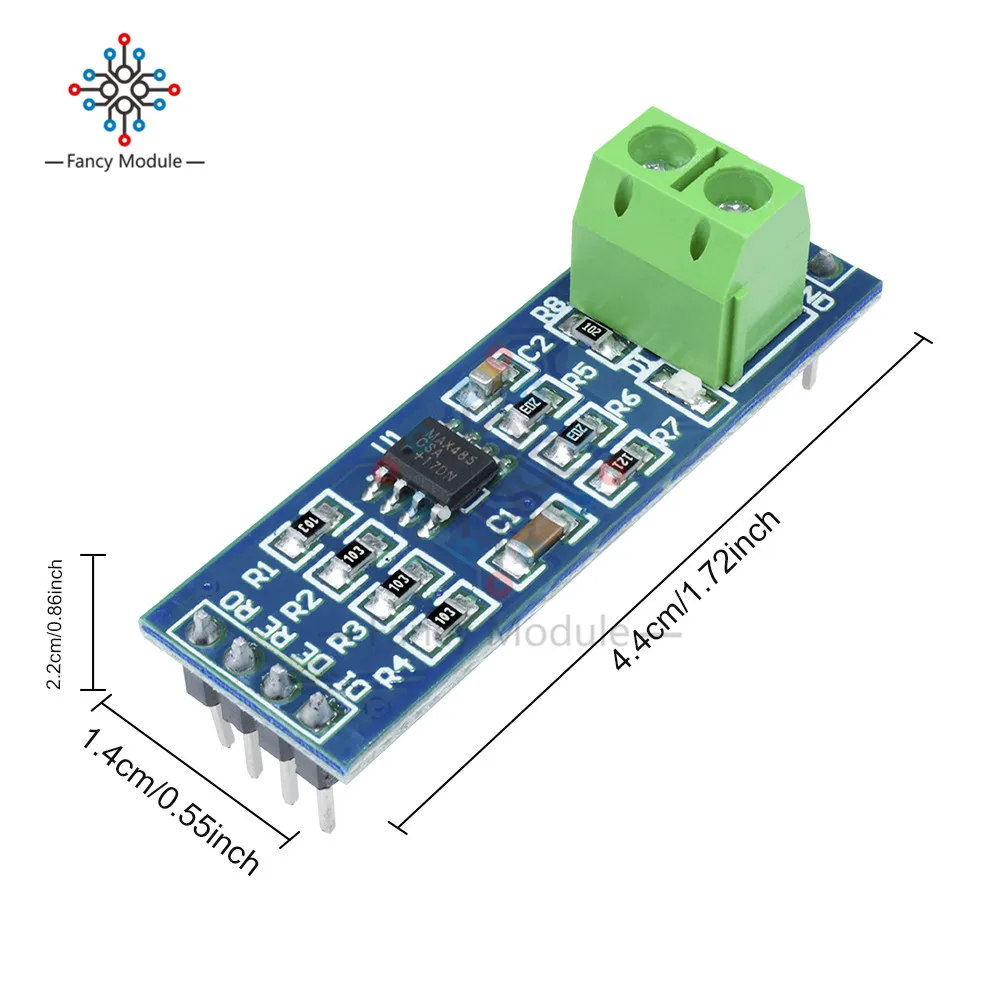 Модуль преобразователя MAX485 RS-485 TTL в RS485 MAX485CSA интегральные схемы для Arduino 10 шт. |