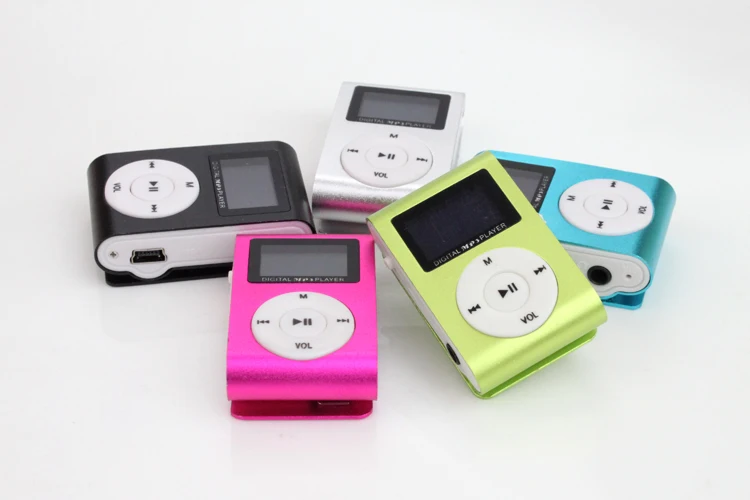 DAONO автомобильный мини USB Клип ЖК-экран MP3 музыкальный плеер Поддержка MP3-плеер USB спортивный металлический музыкальный плеер
