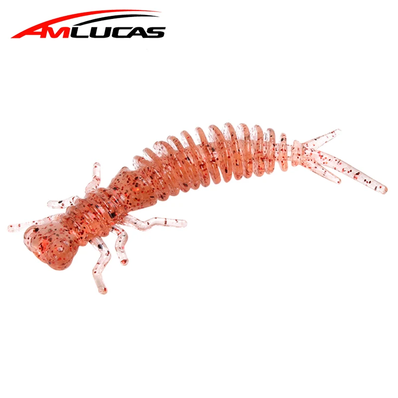 Амлукас Ларва мягкие приманки 50 мм 75 мм 100 мм силиконовые поплавки-жерлицы иска искусственная приманка червь рыба воблеры щука карп рыбалка.